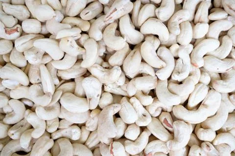 Cashews background Stock Photos