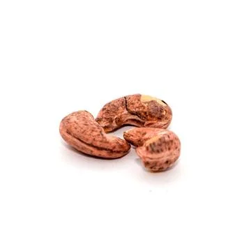 Cashews on a white background Stock-Fotos