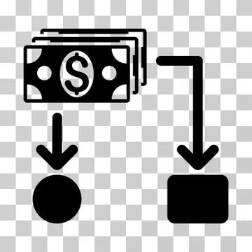 Cashflow Vector Icon 库存插图