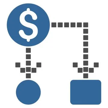Cashflow Vector Toolbar Icon Stockillustratie