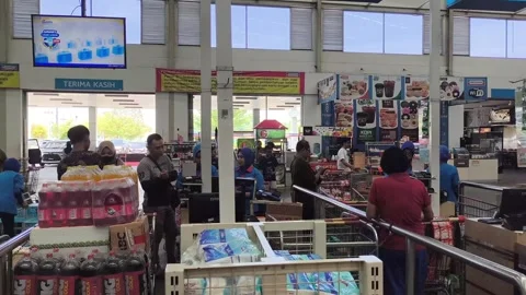 Cashier Counter Stock Footage 277637876
