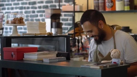 Cashier Stock Footage 93787526