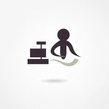 Cashier icon Stock Illustration