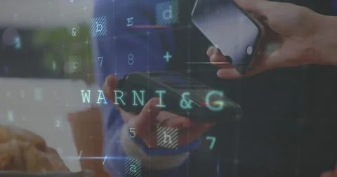 Cashier scanning a bar code from a phone 4k Stock Photos
