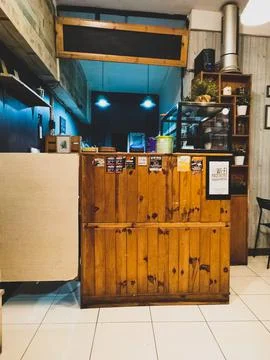 Cashier table Stock Photos