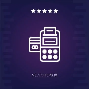 Cashier vector icon Stock Illustration