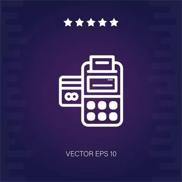 Cashier vector icon Stock Illustration