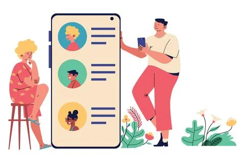 Cashless System Illustration 스톡 일러스트