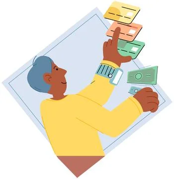 Cashless. Touchless payment methods are especially useful in situations where Ilustração Stock