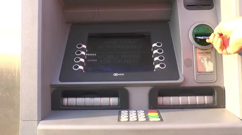 Cashpoint/ATM Vídeos de archivo 35183105