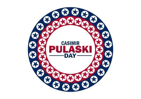 Casimir Pulaski Day Vector Template Design Illustration Illustrazione stock