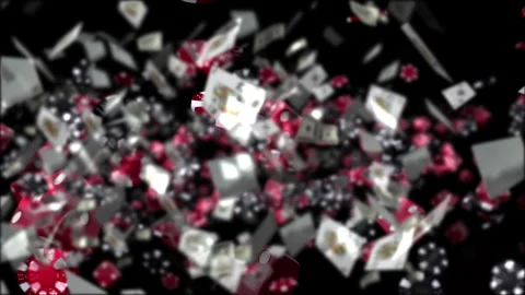 Casino Background in a 3D animation Stock Footage 241571334