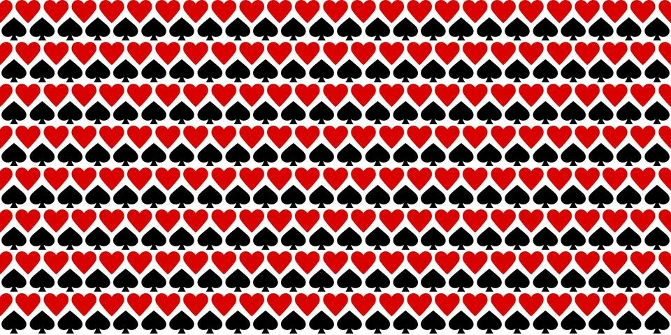 Casino Background Seamless Abstract Pattern Vector Illustration Stock Illustration