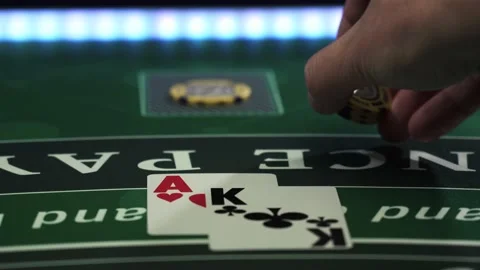 Casino Black Jack table Video stock 147670184
