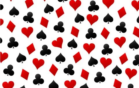 Casino cards background Stock Illustration
