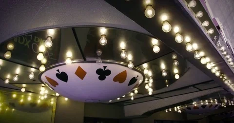 Casino ceiling Stock Footage 70775604