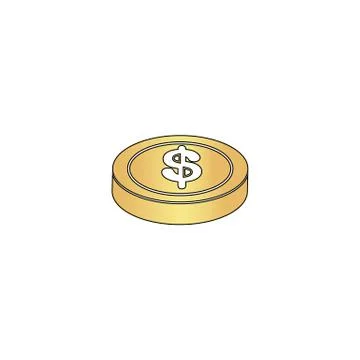 Casino chip computer symbol Illustrazione stock