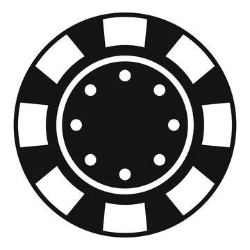 Casino chip icon simple vector. Poker game イラスト素材