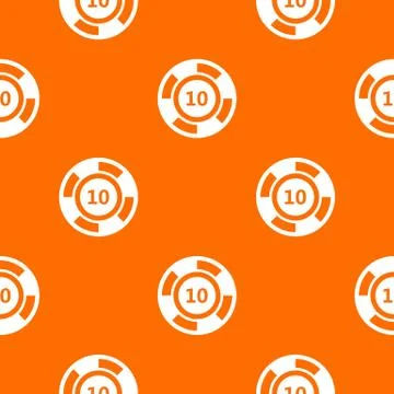 Casino chip pattern seamless Stock Illustration