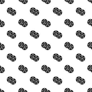 Casino chip pattern seamless Illustrazione stock