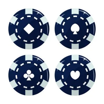 Casino chip set. 스톡 일러스트
