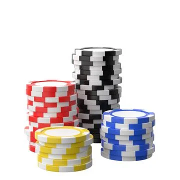 Casino chips. 3D chip. Stock Illustration