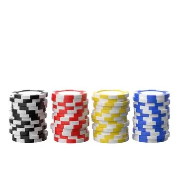 Casino chips. 3D chip. Illustrazione stock