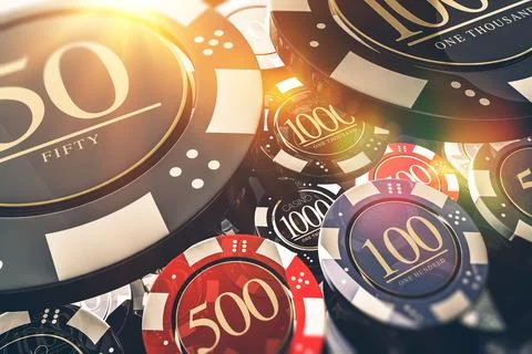 Casino Chips Concept Stock Illustration