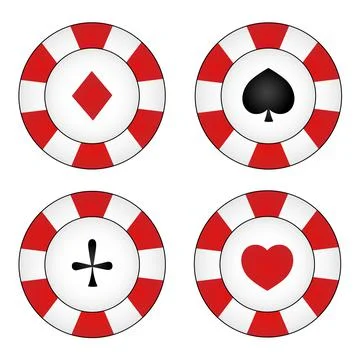 Casino chips icon Stock Illustration