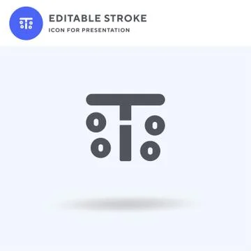 Casino Chips icon vector, filled flat sign, solid pictogram isolated on white 스톡 일러스트