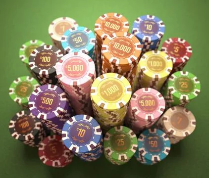 Casino Chips Stock Illustration