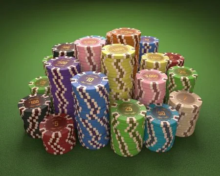 Casino Chips Stock Illustration