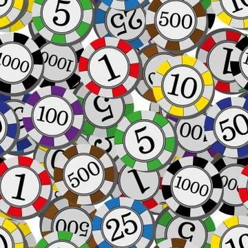 Casino chips Illustrazione stock