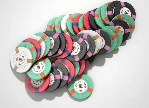 Casino Chips Illustrazione stock
