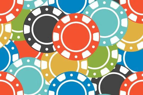 Casino Chips pattern Stock Illustration