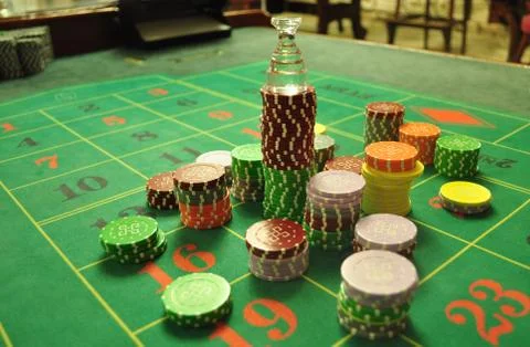 Casino chips Stock Photos