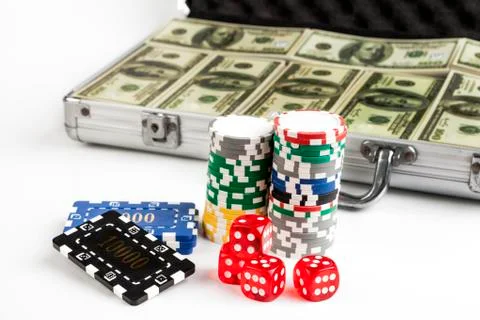 Casino chips Stock Photos
