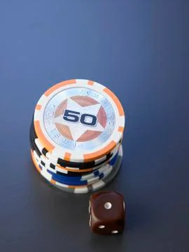 Casino chips Stock Photos
