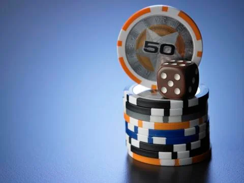 Casino chips Stock Photos