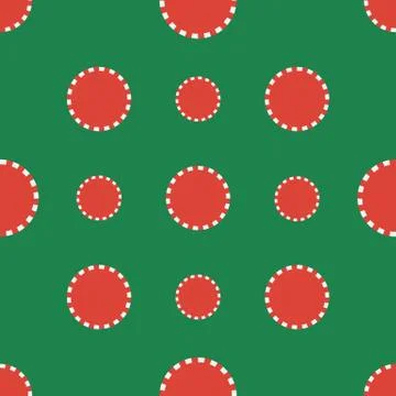 Casino chips. Seamless pattern Stock Illustration