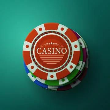 Casino chips. Stack of gambler poker chips. Blackjack gambling vector background Illustrazione stock