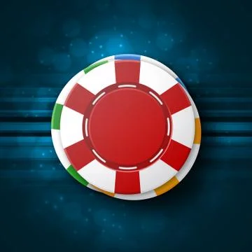 Casino chips. Top view Stock Illustration
