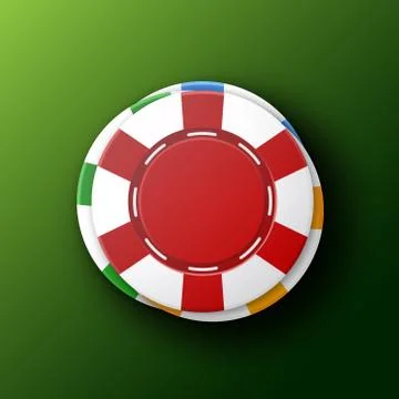 Casino chips. Top view Stock Illustration