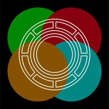 Casino chips vector icon Stock Illustration