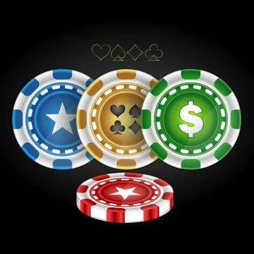 Casino chips vector Stock Illustration