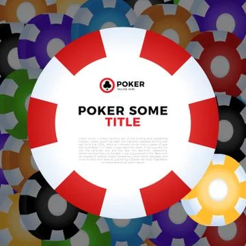 Casino chips vector white background with place for your text. イラスト素材