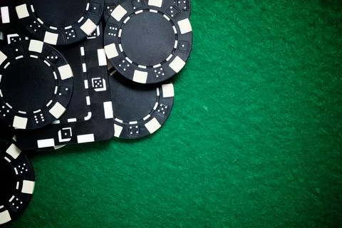 Casino chips view 스톡 사진