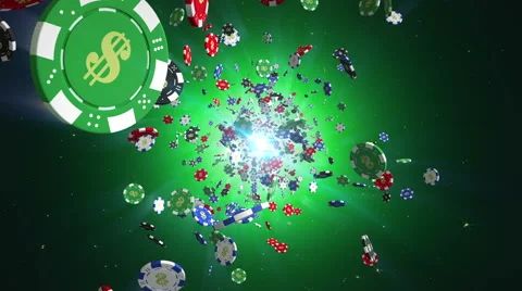 Casino chips/tokens loopable background Stock Footage 62550205