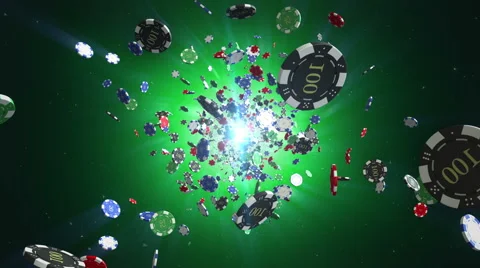 Casino chips/tokens loopable background Stock Footage 62552596