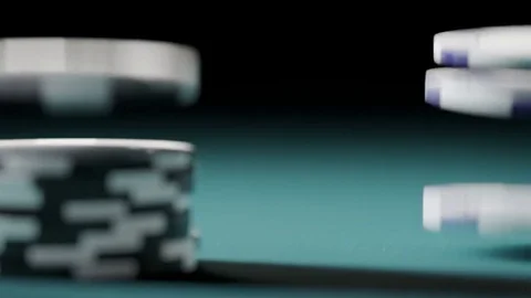 Casino coins stacking Stock-Footage 76704243